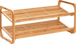 Zeller Schuhregal natur Bambus B/H/T: ca. 74x33x33 cm