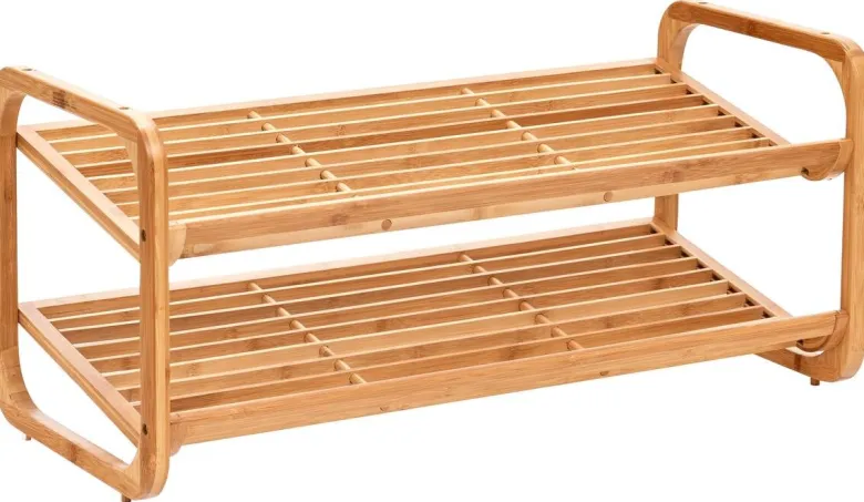Zeller Schuhregal natur Bambus B/H/T: ca. 74x33x33 cm