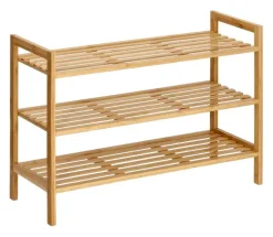 Zeller Schuhregal natur Bambus B/H/L: ca. 26x50x70 cm