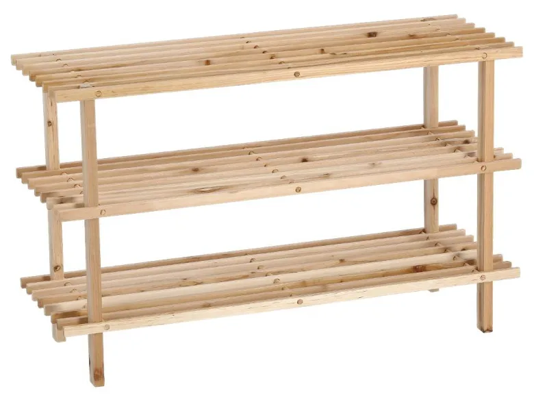 Zeller Schuhregal natur Kiefer B/H/T: ca. 80x50x26 cm