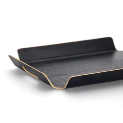 Zeller Serviertablett schwarz Holz B/H/L: ca. 335x45x445 cm