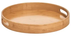Zeller Tablett natur Bambus B/H/L: ca. 38x5x38 cm
