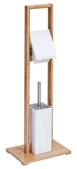 Zeller WC-Garnitur weiß natur Bambus