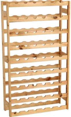 Zeller Weinregal für 54 Flaschen natur Kiefer B/H/L: ca. 25x118x67,5 cm