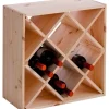 Zeller Weinregal natur Holz B/H/L: ca. 25x52x52 cm