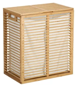 Zeller Wäschesammler natur Baumwolle B/H/L: ca. 33x61x535 cm