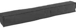 Zugluftstopper anthrazit Polyester B/H/L: ca. 90x12x12 cm
