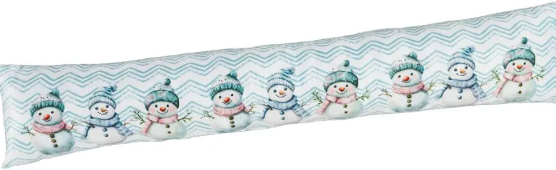 Zugluftstopper hellblau Polyester B/L: ca. 15x90 cm