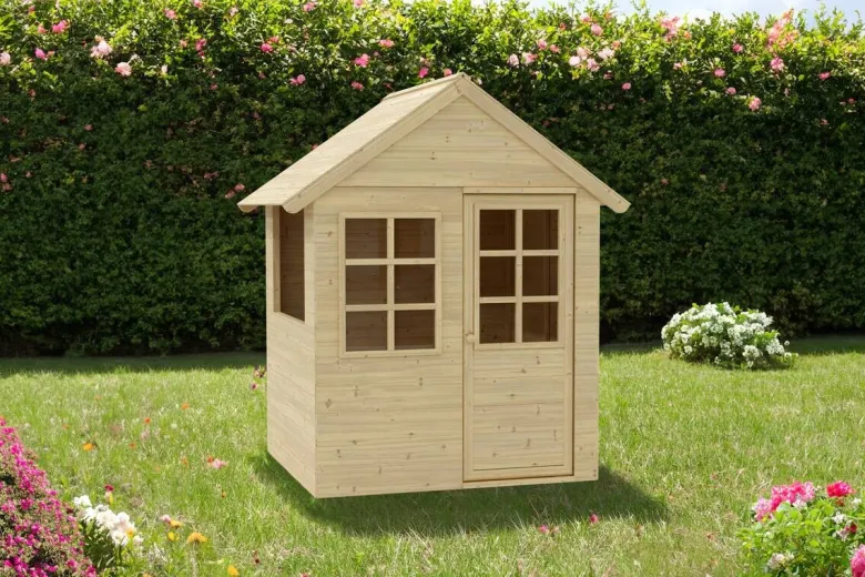 Zwerkules Spielhaus Holla natur B/H/L: ca. 121x140x97,5 cm
