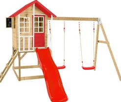 Zwerkules Spielhaus Lolla grau B/H/L: ca. 370x224x352 cm