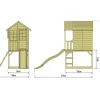 Zwerkules Spielhaus Lolla natur B/H/L: ca. 148x224x270 cm