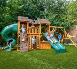 Zwerkules Spielturm Bolzo natur B/H/L: ca. 675x280x347 cm
